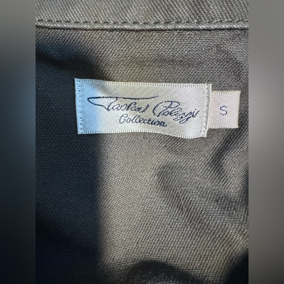 Tasha Polizzi Hamilton Embroidered Stud Embellished Green Cotton Duster Jacket S - Picture 5 of 7